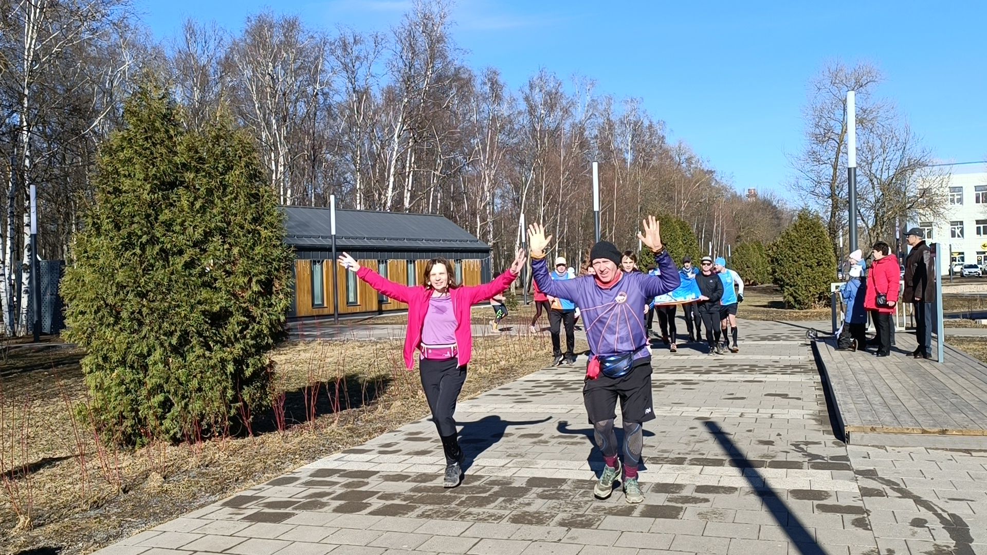 бег, лобня, парк,