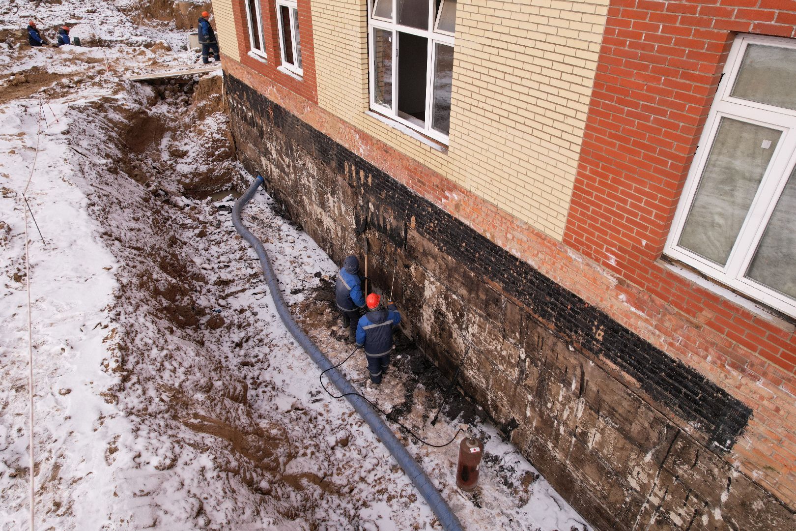 видео с коптера, жк малая истра, строительство детского сада,