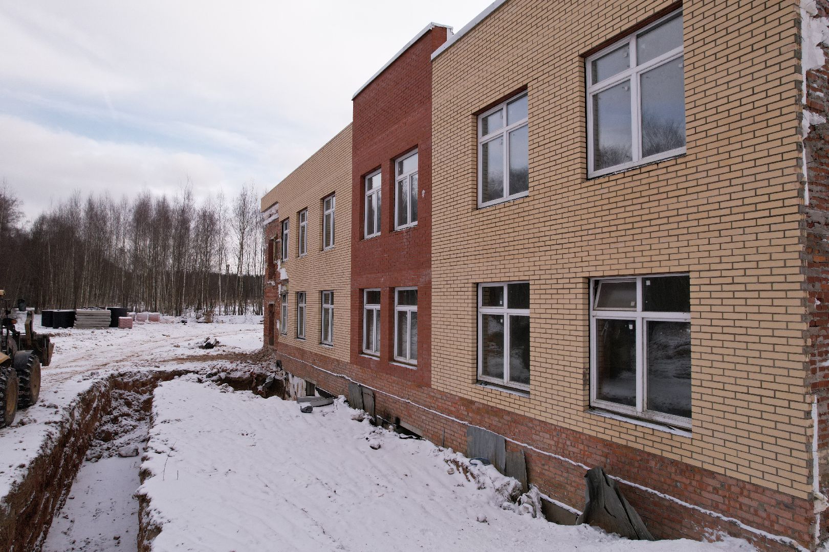 видео с коптера, жк малая истра, строительство детского сада,