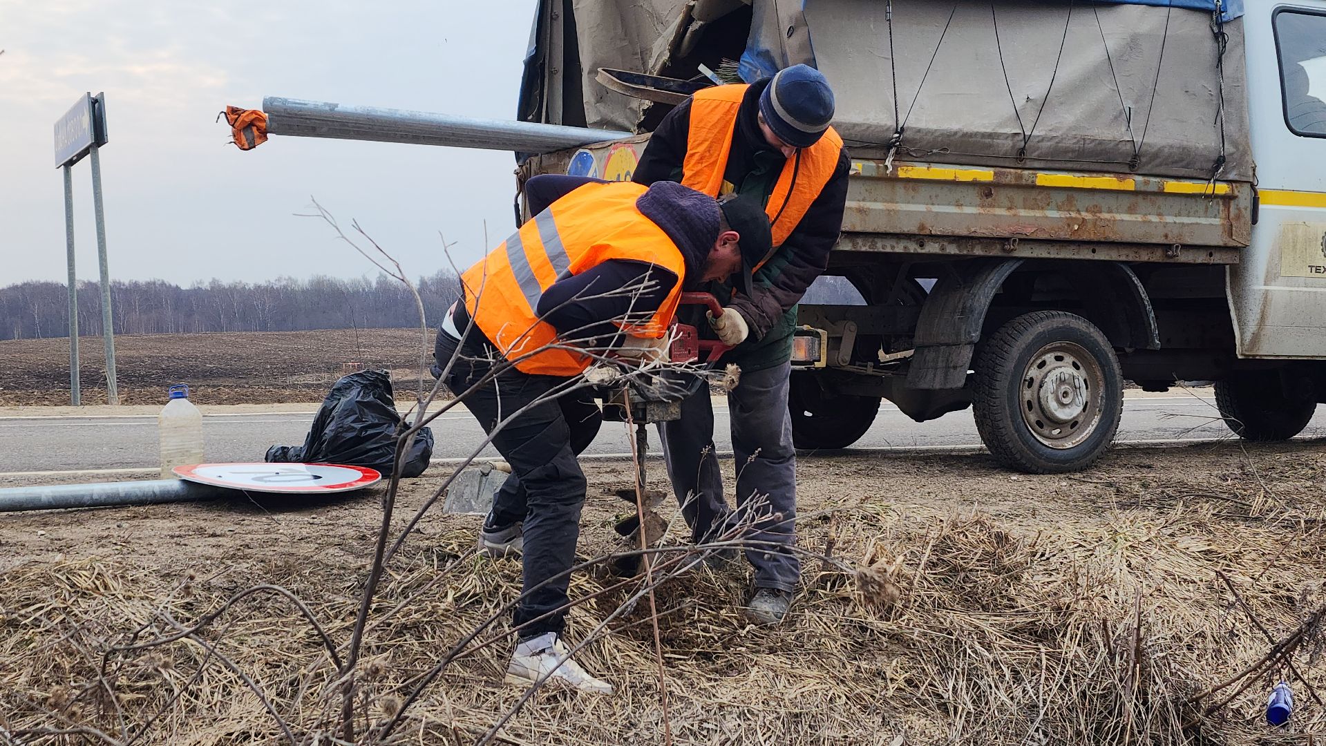 дороги подмосковья, афанасово, волоколамск, новые знаки,