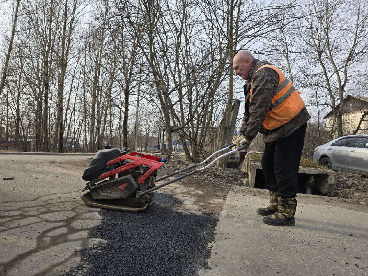 можайск, можайский городской округ, подмосковье, дороги, ямочный ремонт, ямы, ямы на дорогах, дефекты дорожного полотна,