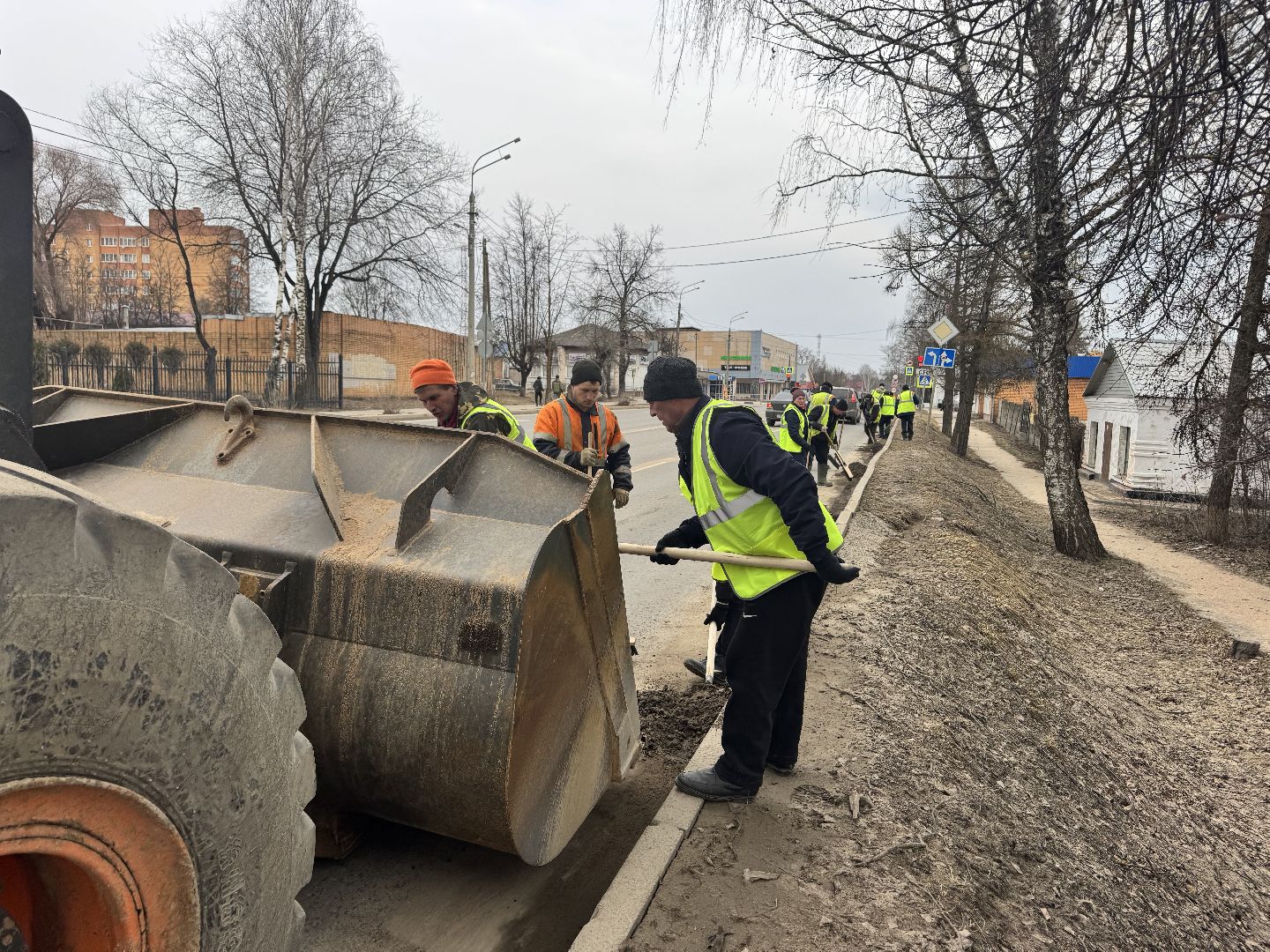 шаховская, уборка улиц, уборка улиц города,