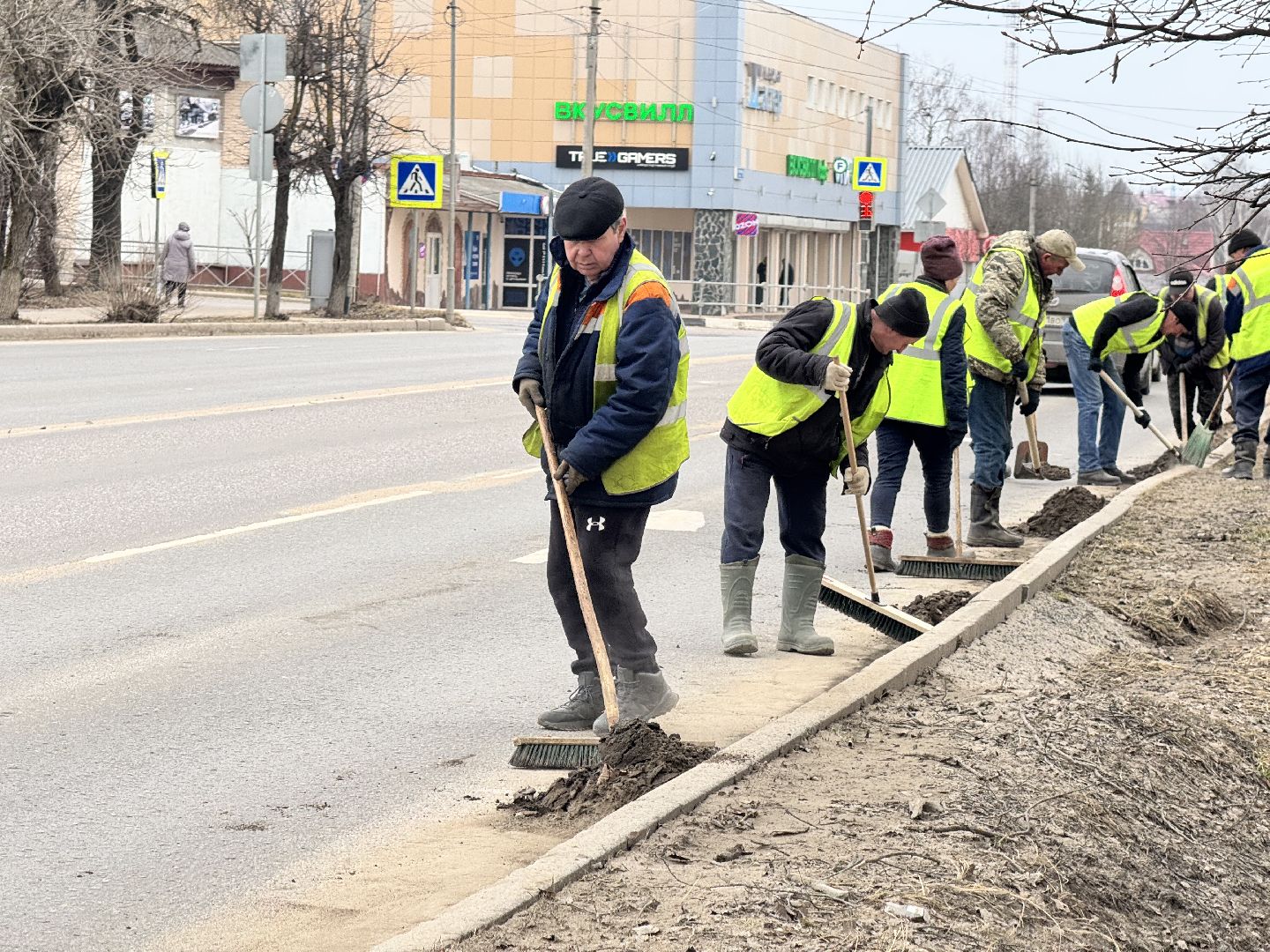 шаховская, уборка улиц, уборка улиц города,