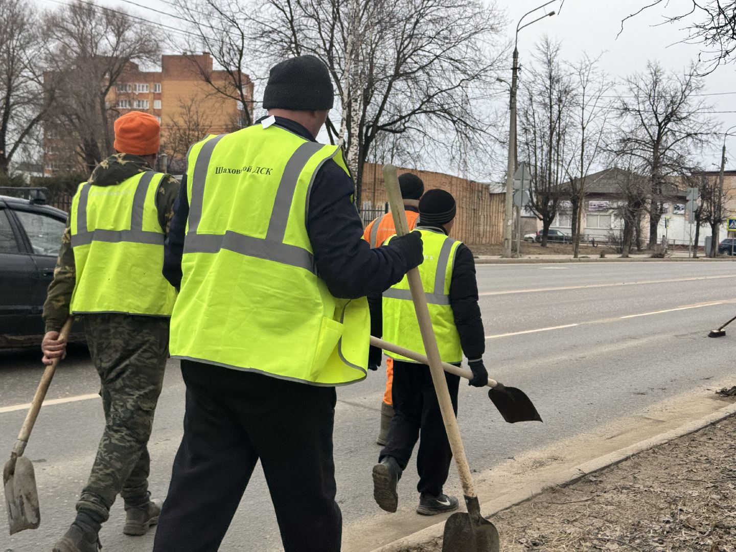 шаховская, уборка улиц, уборка улиц города,