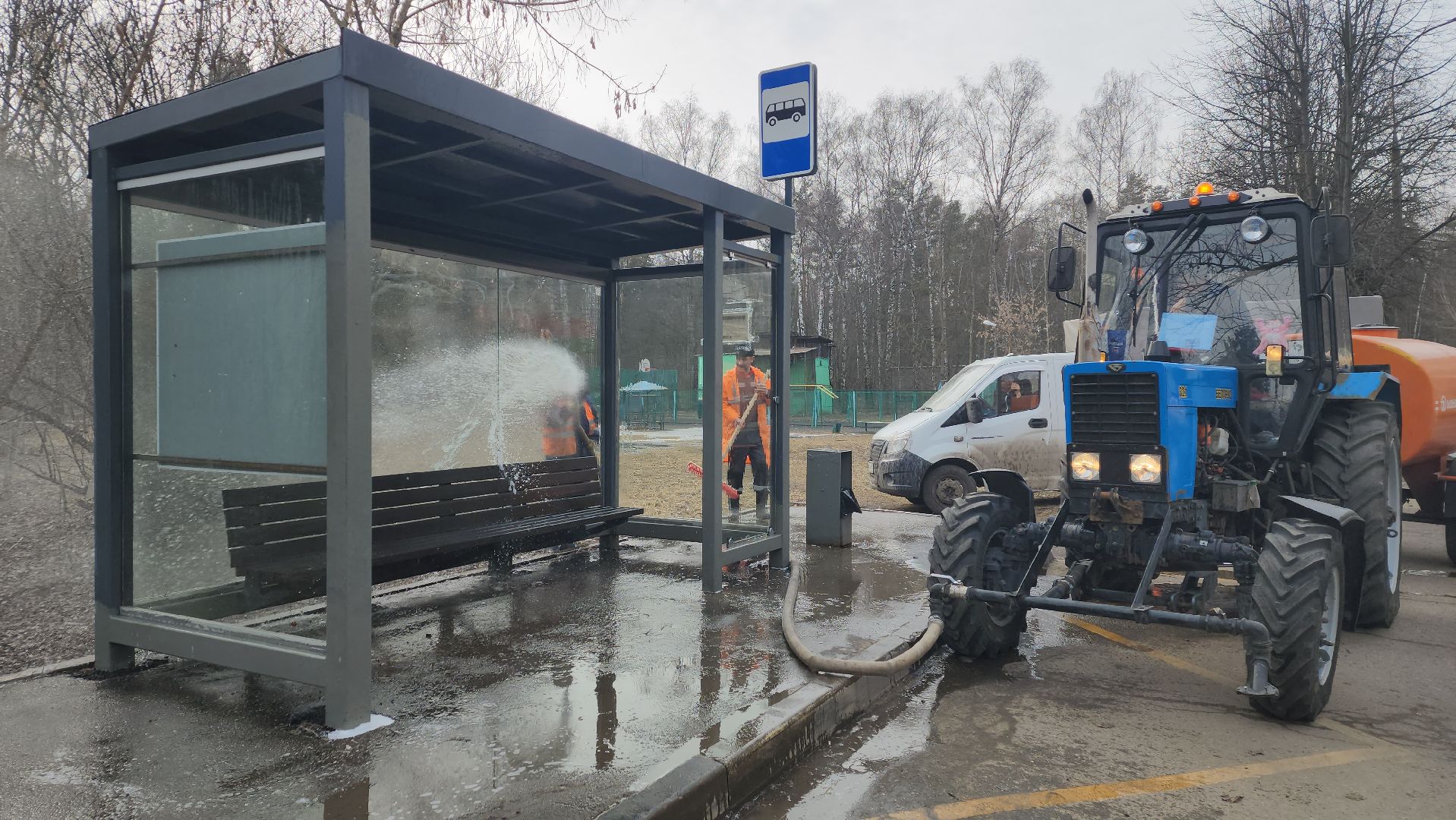 ивантеевка, пушкинский, остановочные павильоны, коммунальная служба, уборка города, вертикалки,