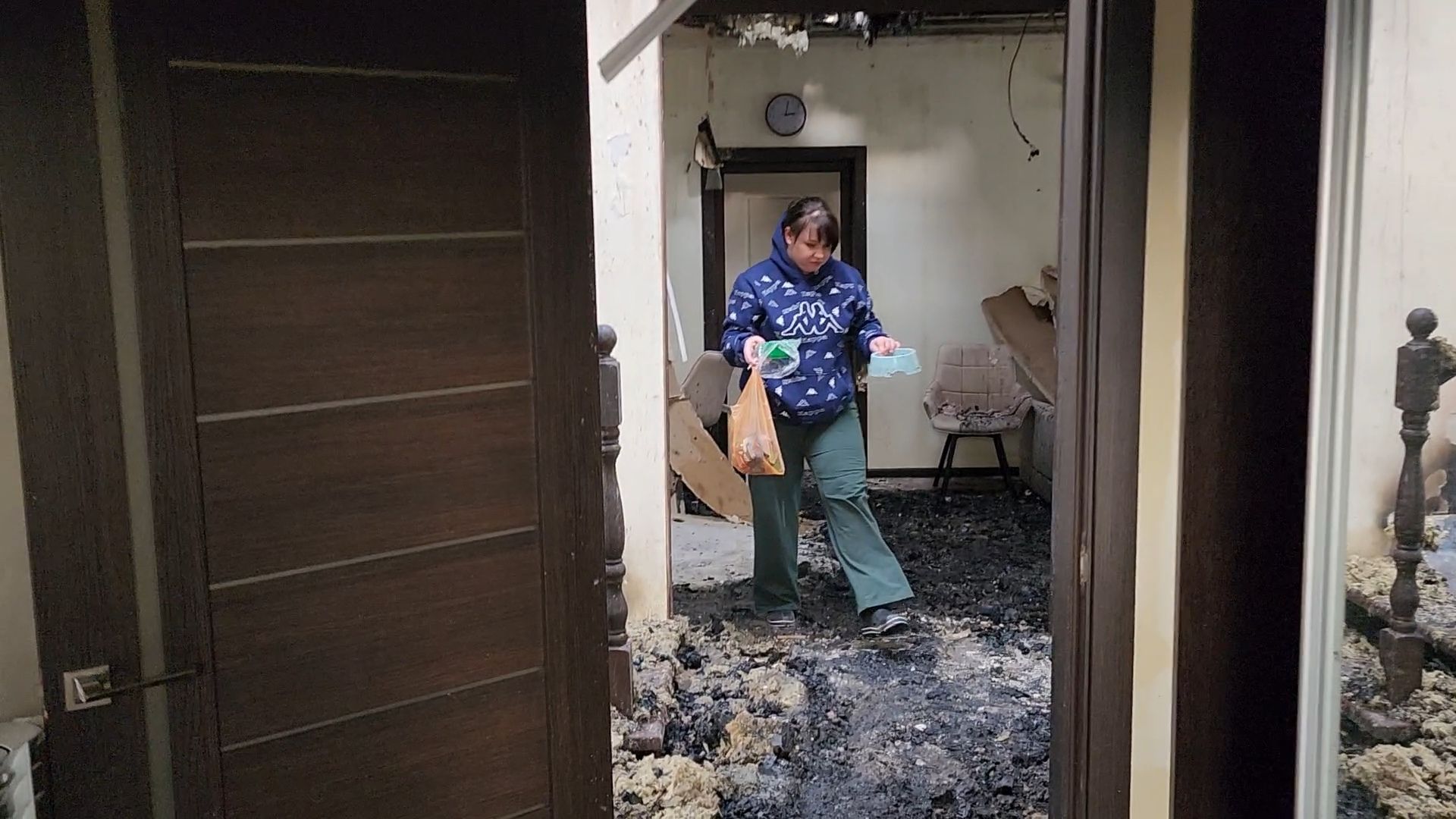 Раменский округ, Атака БПЛА, Дом после атаки БПЛА,