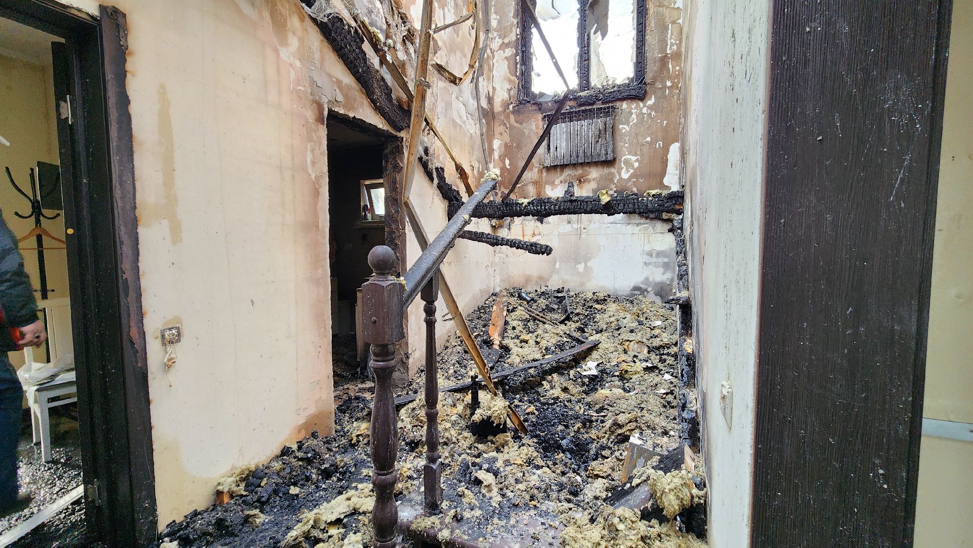 Раменский округ, Атака БПЛА, Дом после атаки БПЛА,