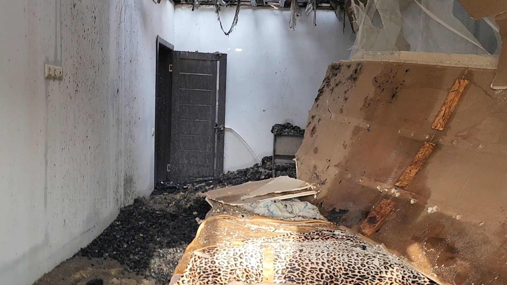 Раменский округ, Атака БПЛА, Дом после атаки БПЛА,