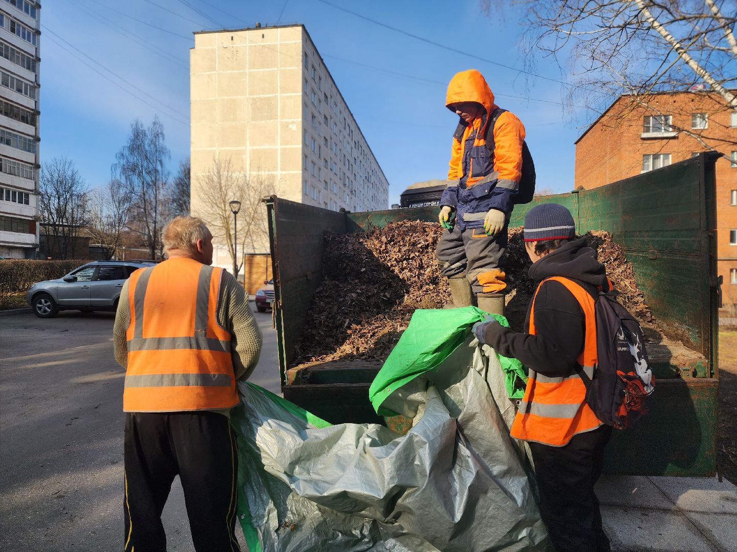 пущино, комбинат благоустройства, уборка, вертикалки,