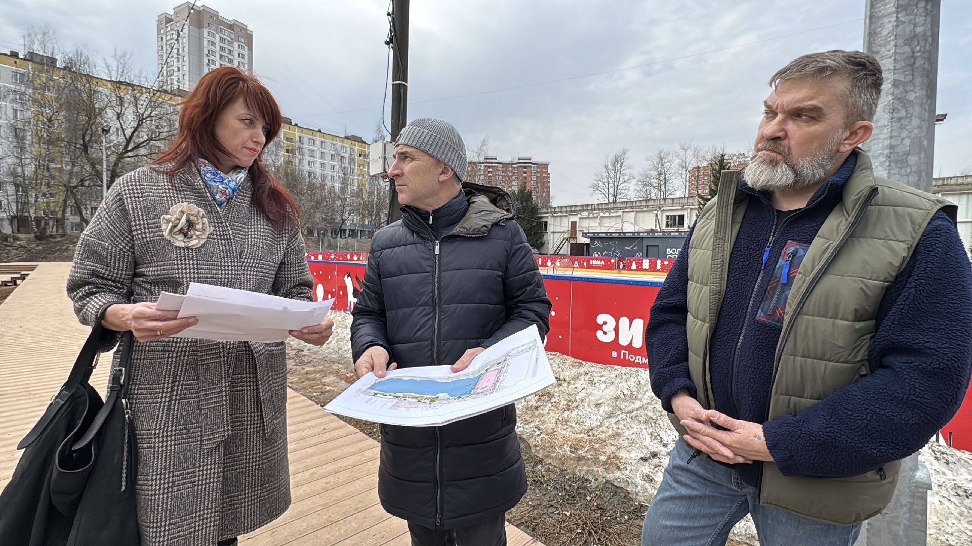 Благоустройство, Комсомольский пруд, Одинцово,