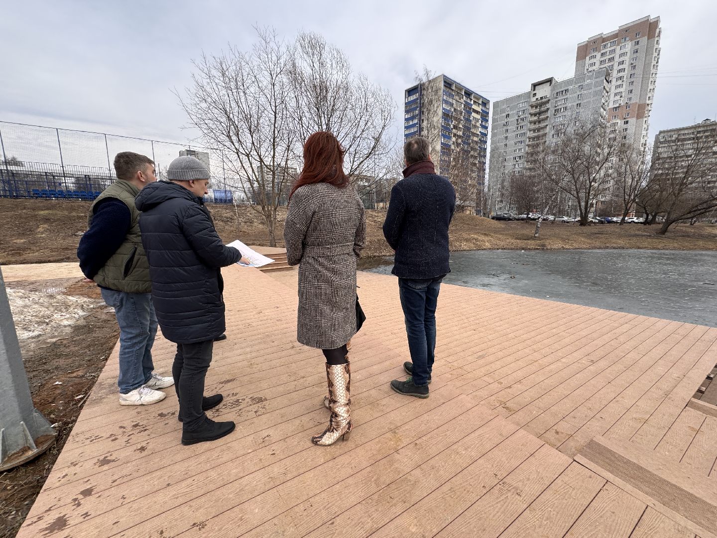 Благоустройство, Комсомольский пруд, Одинцово,