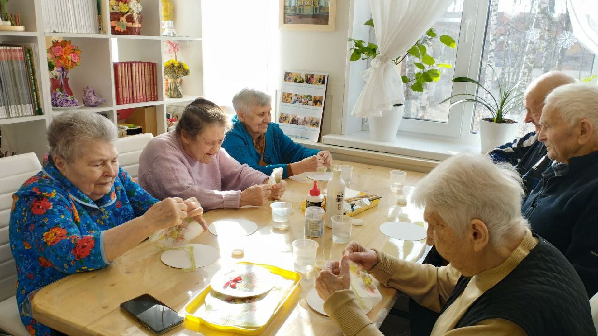 ивантеевка, пушкинский, мастер-класс, декупаж, пожилые люди, центр социального обслуживания, социальная адаптация,вертикалки,