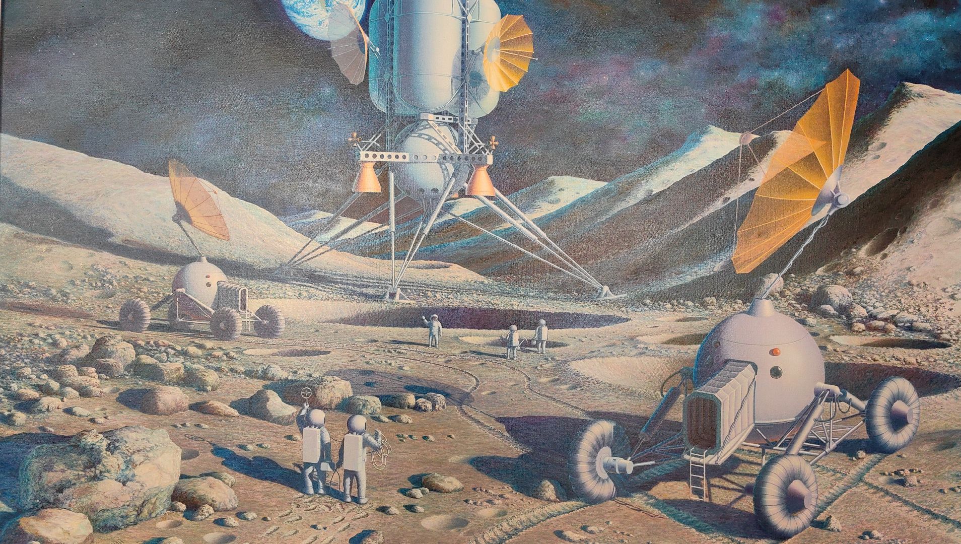 выставка, космос, картина, миниатюра,