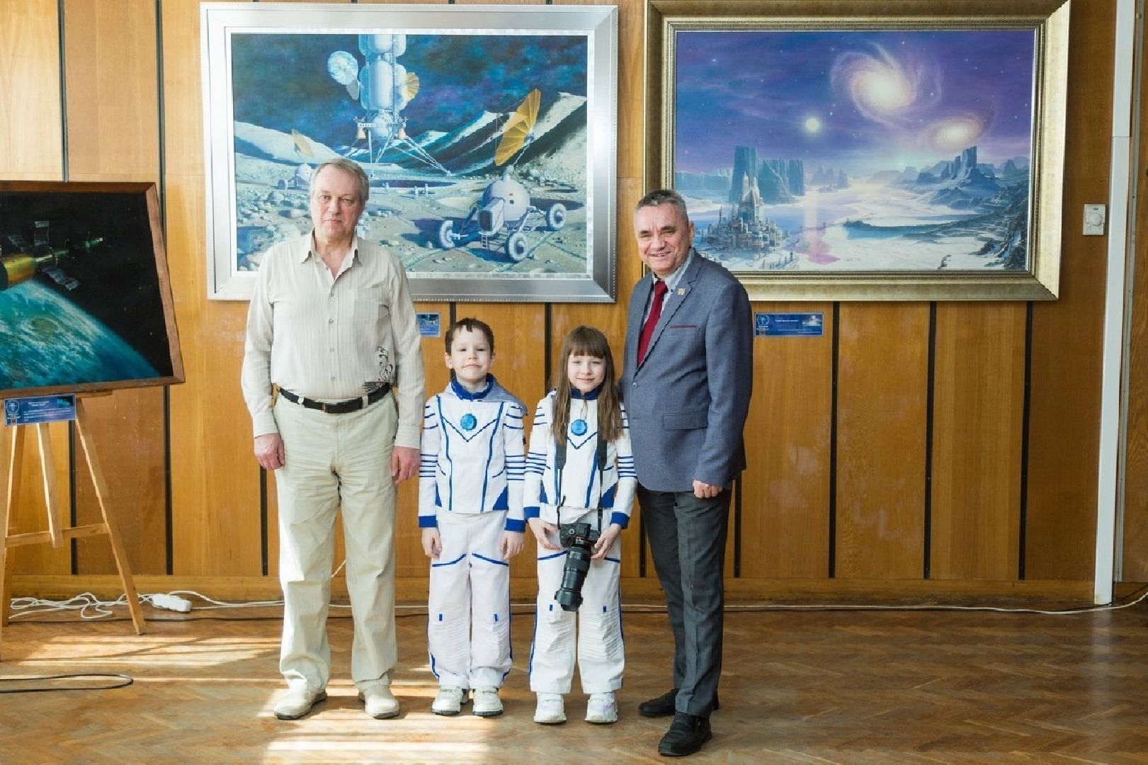 выставка, космос, картина, миниатюра,