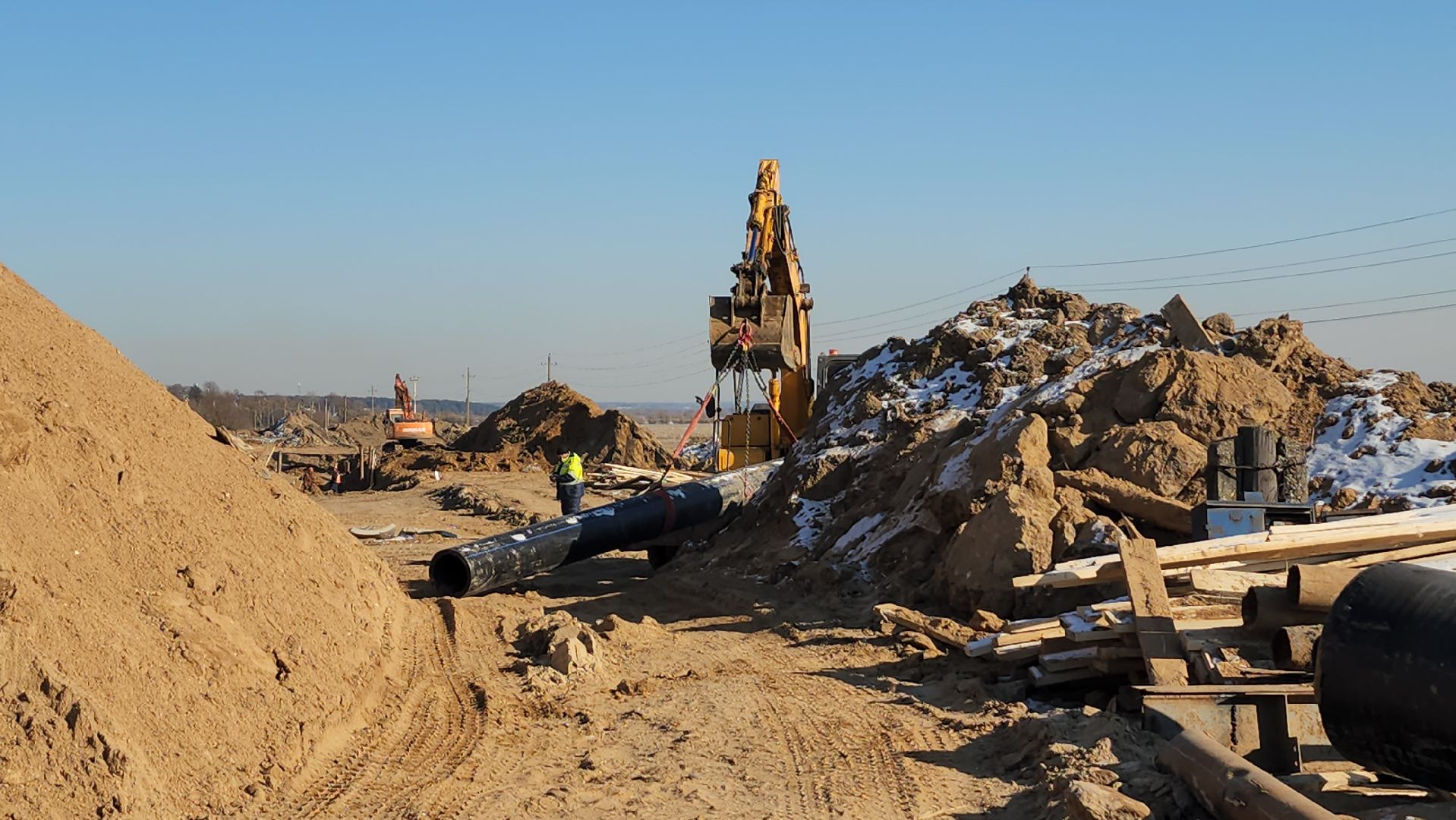 серпухов, реконструкция, расширение дороги, деревня Калиново,