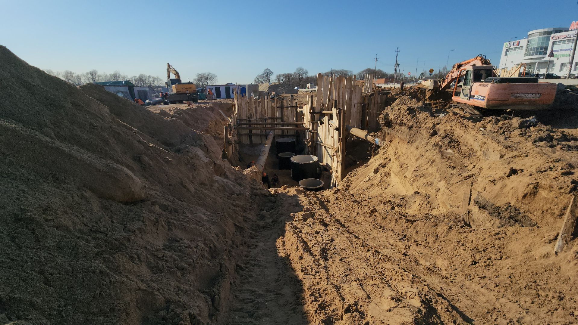 серпухов, реконструкция, расширение дороги, деревня Калиново,