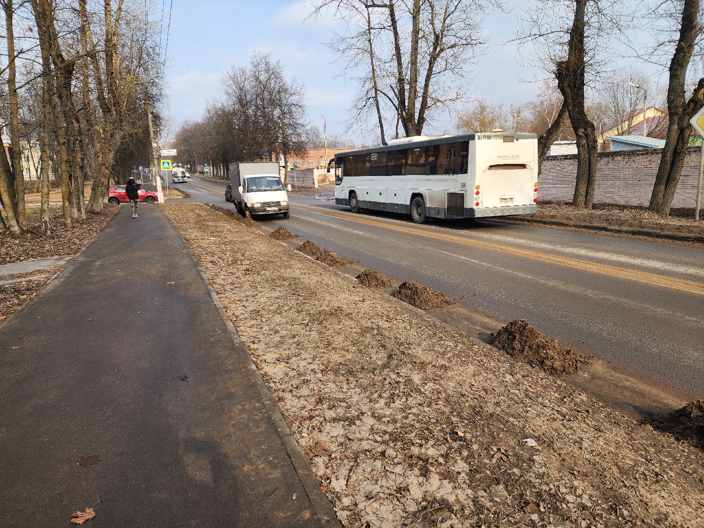 красноармейск, городской округ пушкинский, весенняя уборка, главная дорога,