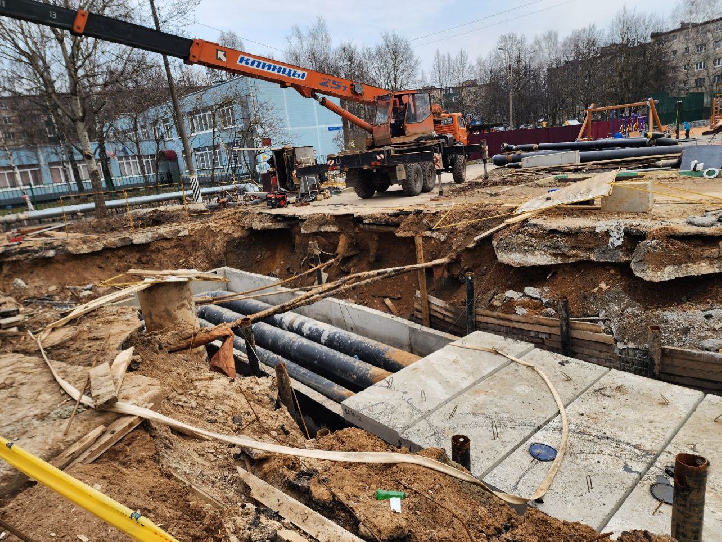 солнечногорск, реконструкция теплосетей, жители, службы, работы,