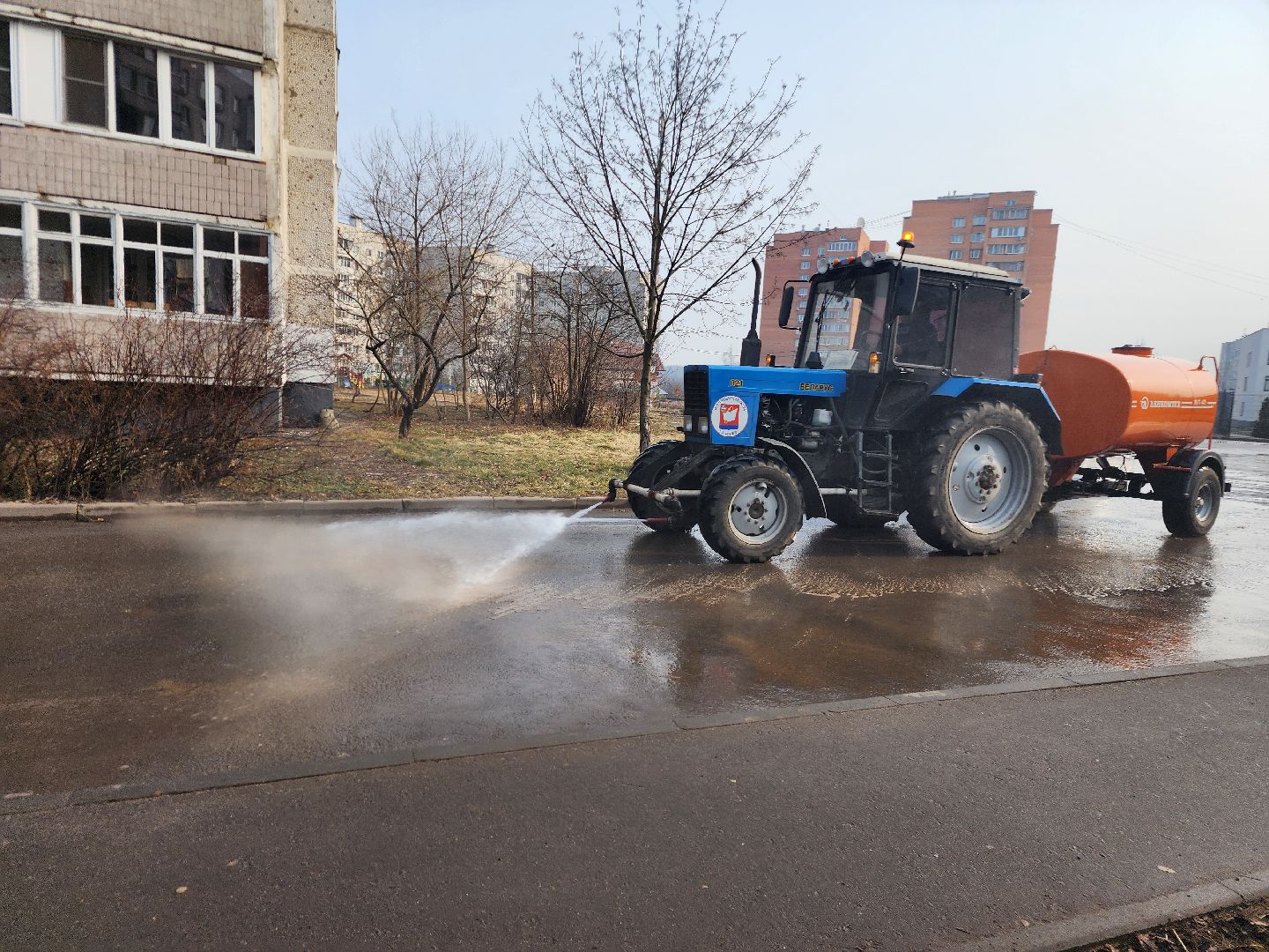 фрязино, уборка улиц, уборка газонов, благоустройство,