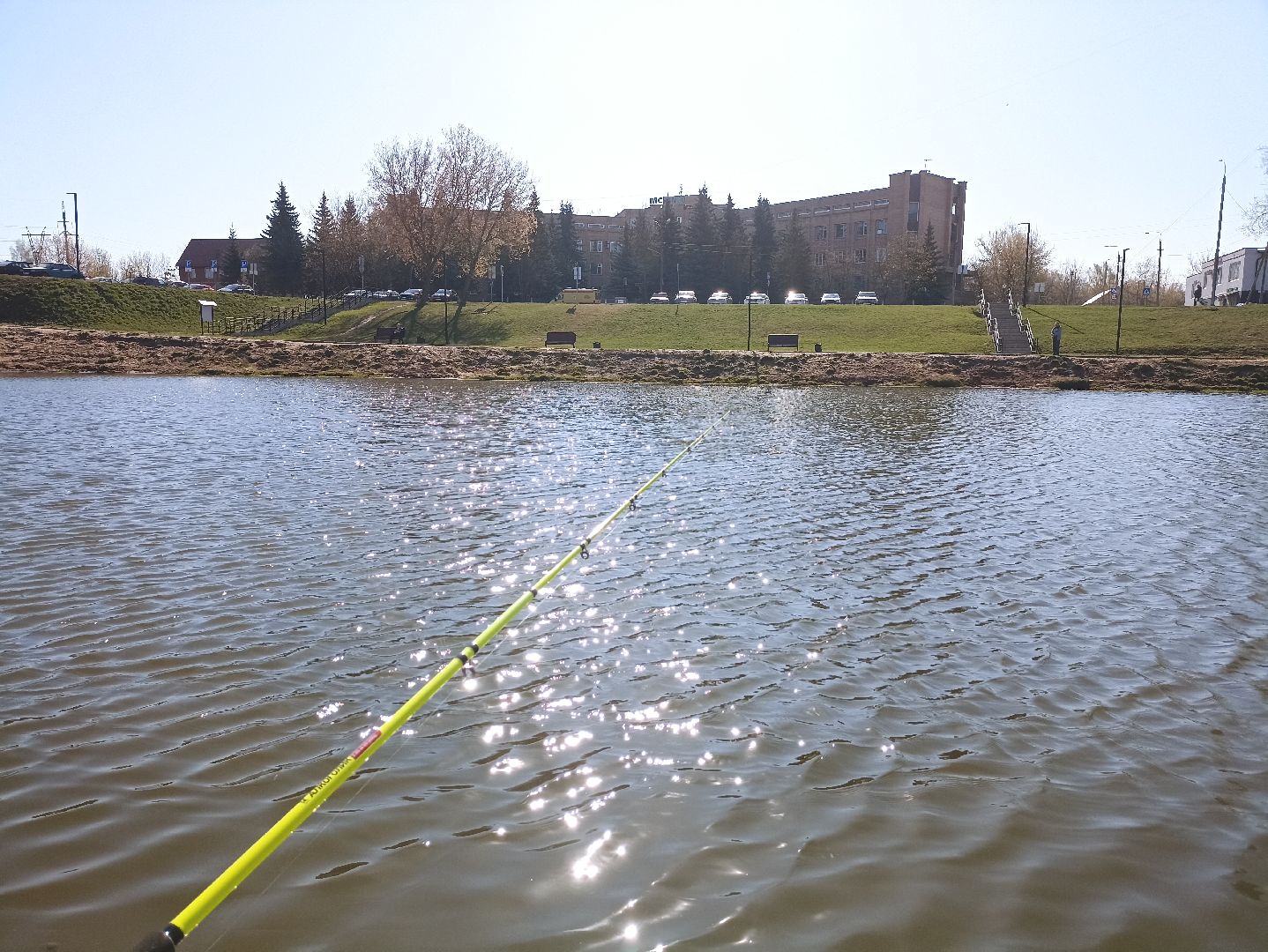 Серпухов, Подмосковье, рыбалка, пруд, весна