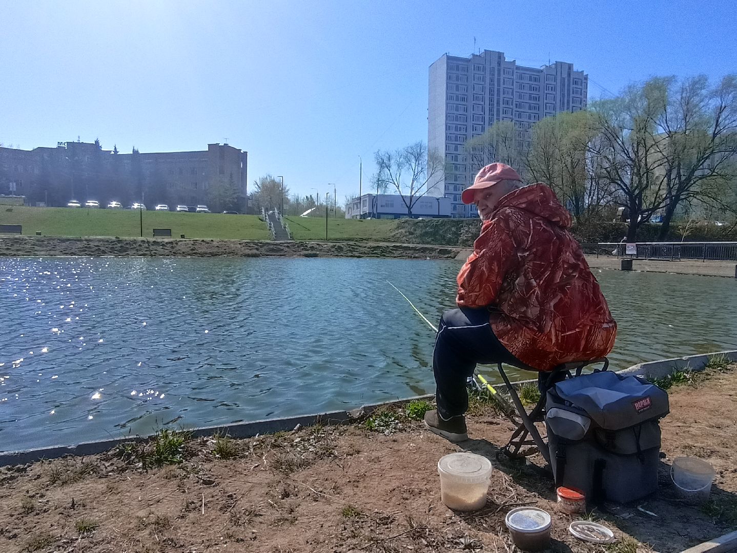 Серпухов, Подмосковье, рыбалка, пруд, весна