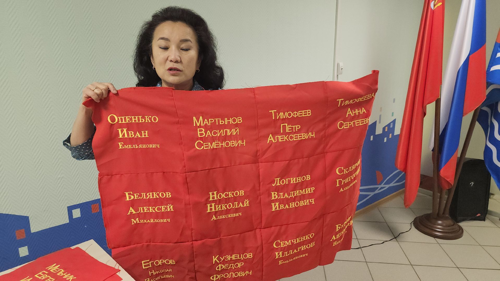 долгопрудный, ассоциация многодетных семей, ветераны великой отечественной войны, знамя победы, Женщины России,