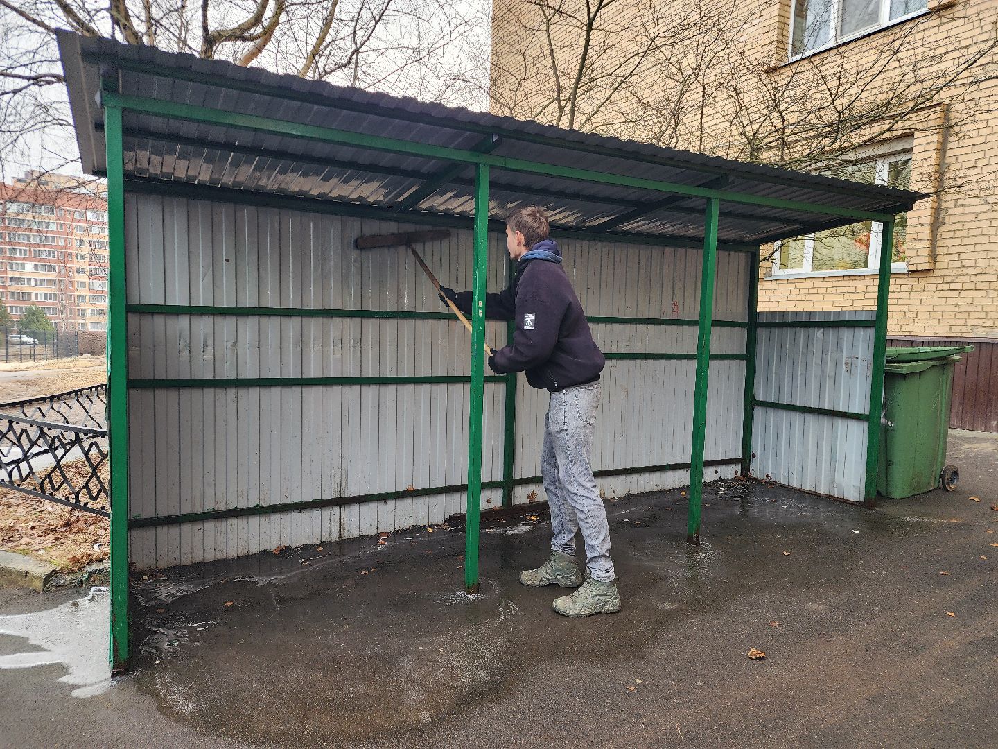 фрязино, уборка города, мусорные площадки,