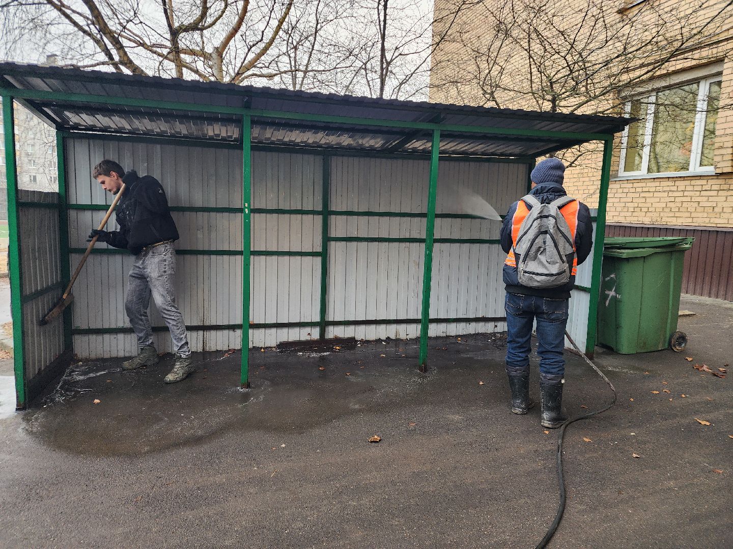 фрязино, уборка города, мусорные площадки,