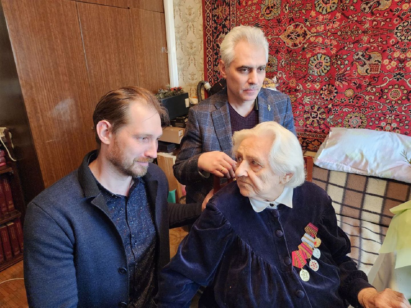 солнечногорск, ветеран, поздравление, медаль, праздник,