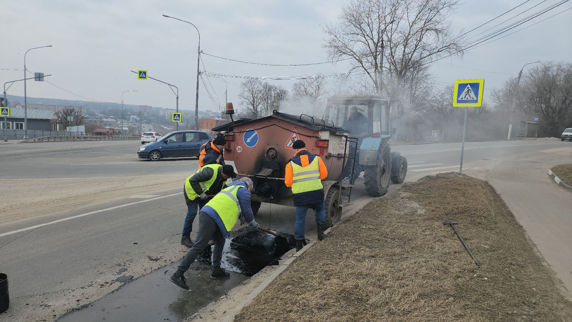 серпухов, подмосковье, ямочный ремонт,