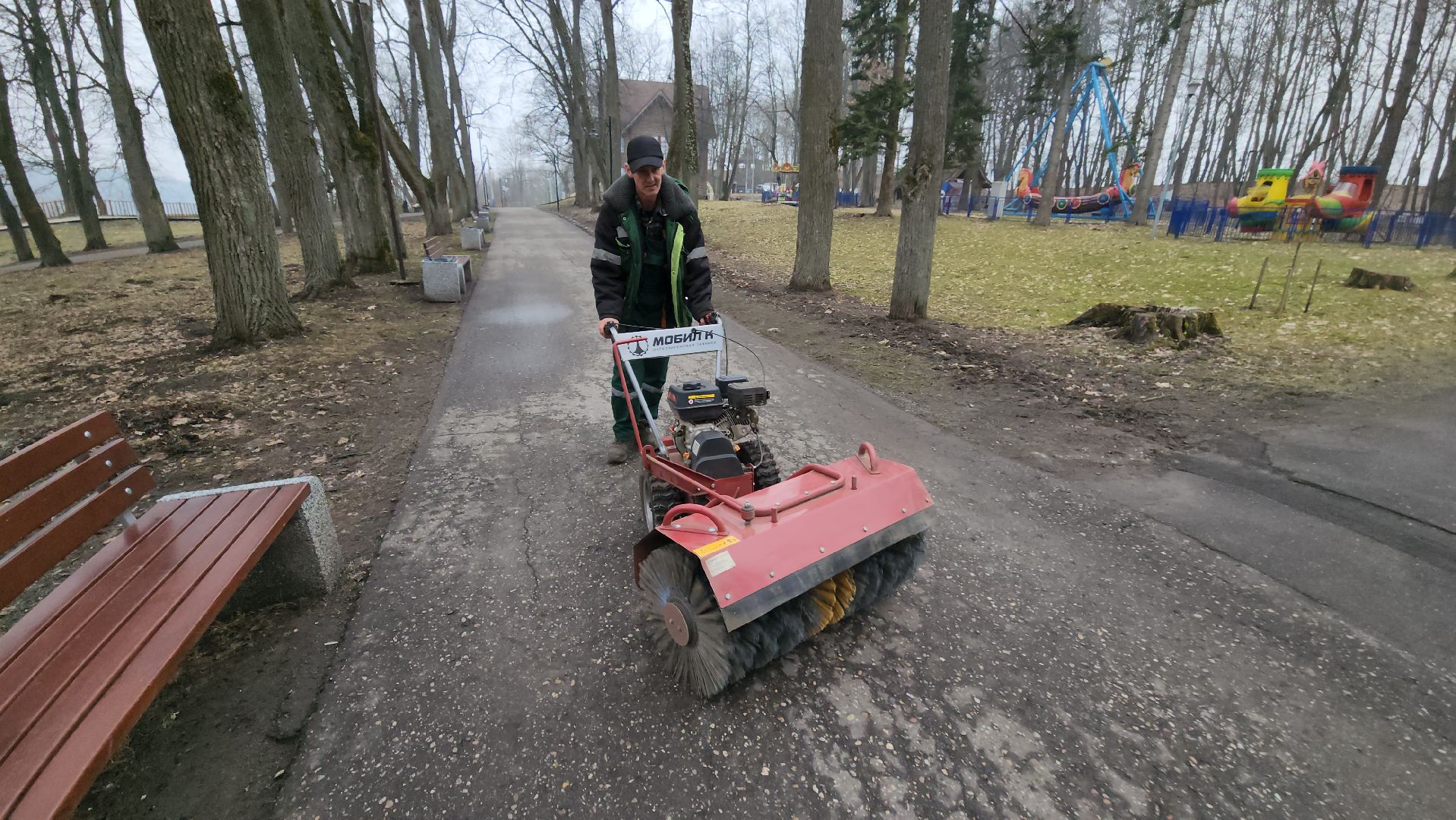 Руза, парк городок, парки подмосковья, субботник,