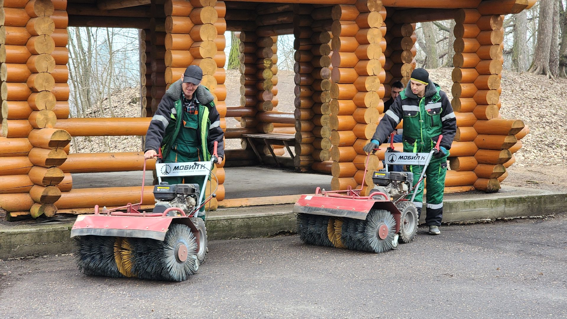 Руза, парк городок, парки подмосковья, субботник,