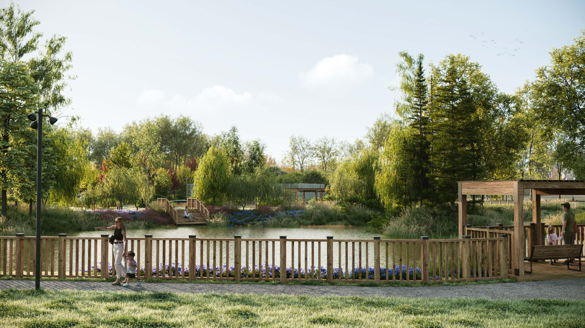 Сквер, благоустройство 2023, Лобня,