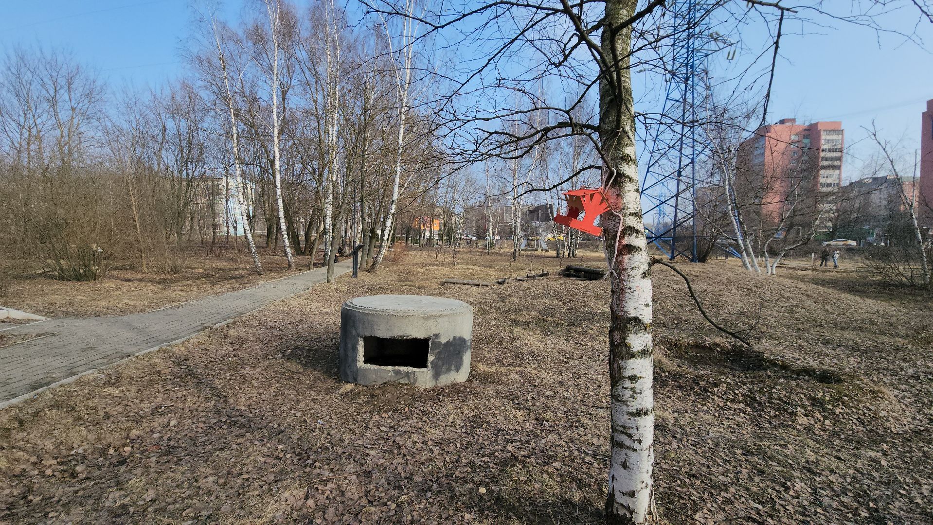 Сквер, благоустройство 2023, Лобня,