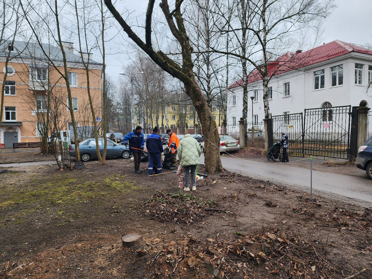 красноармейск, городской округ пушкинский, весенняя уборка, дворники,