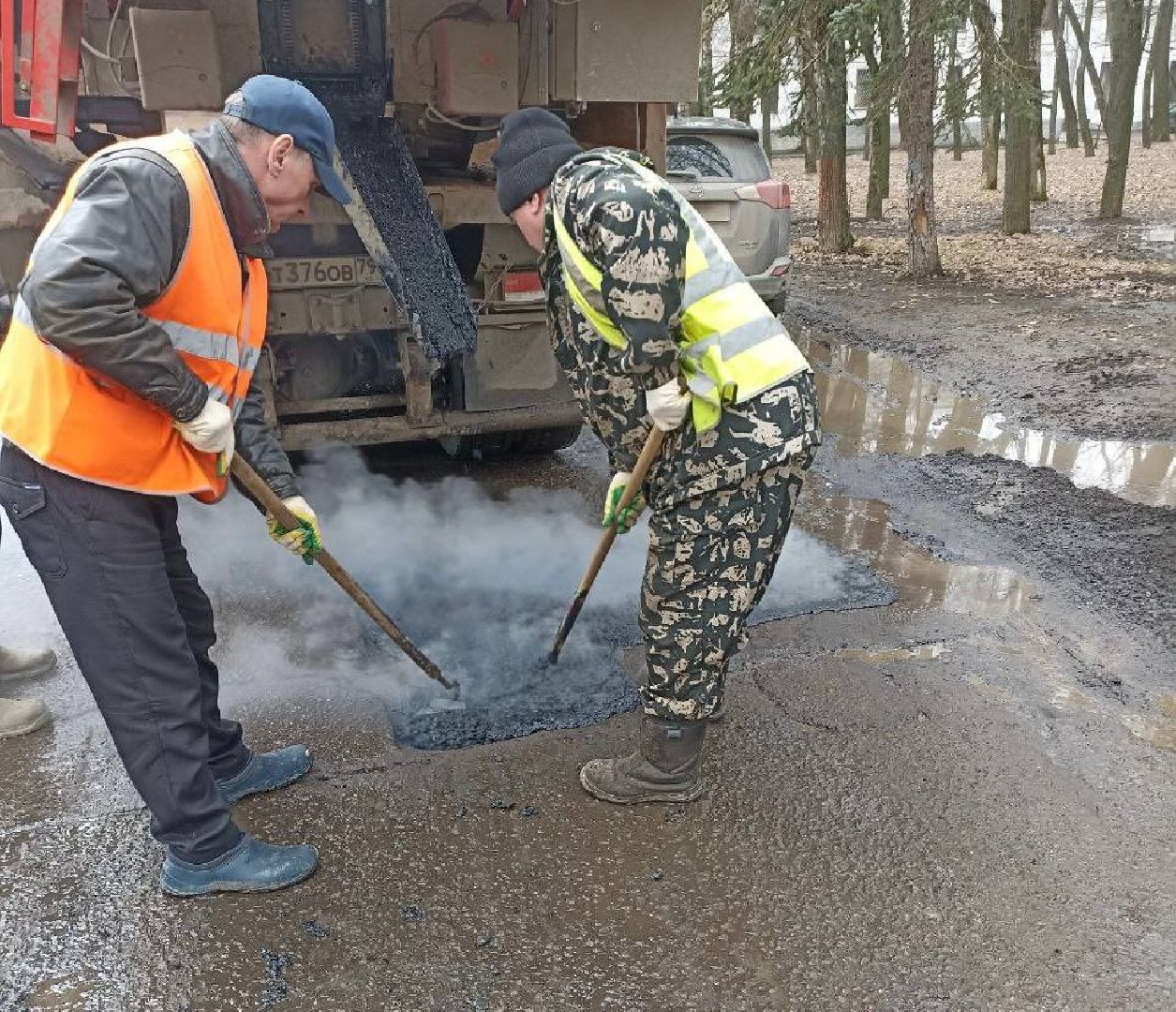 воскресенск, Благоустройство, ямочный ремонт,