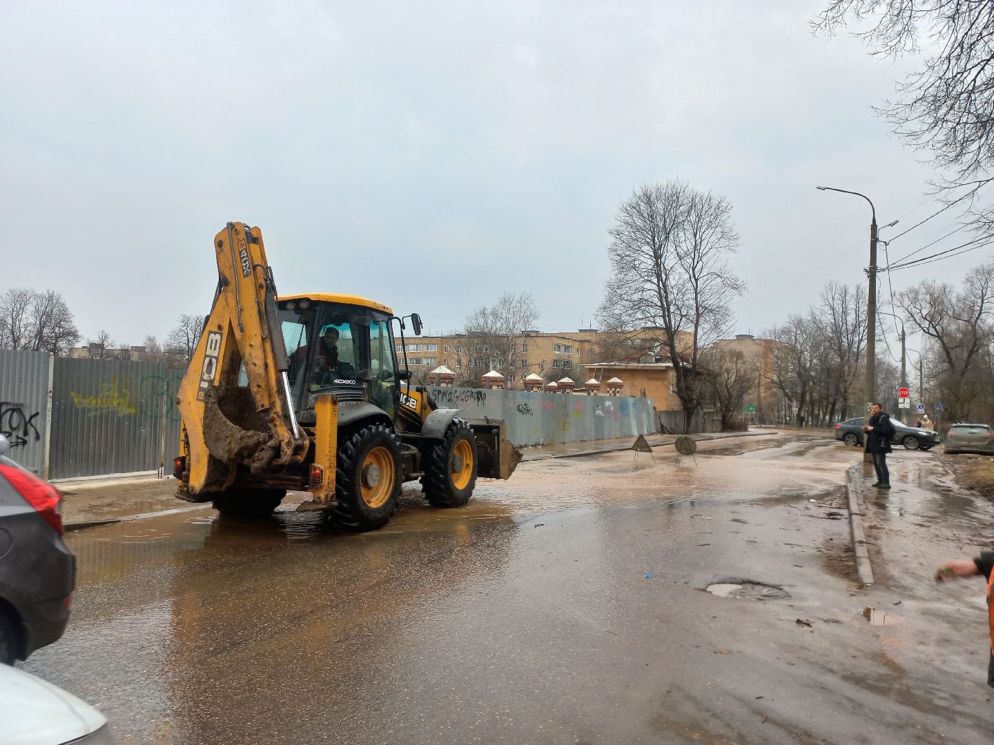 сергиев посад, прорыв, водоканал, авария водопровод,