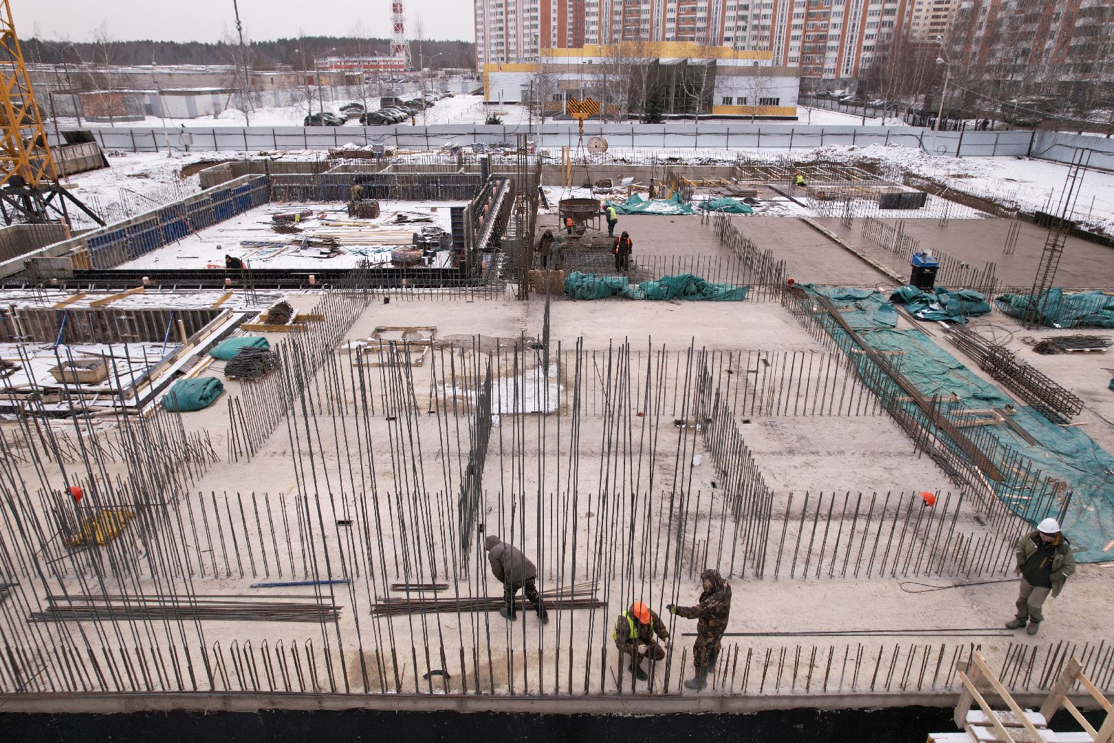 видео с коптера, фок в лобне, строительство фок,