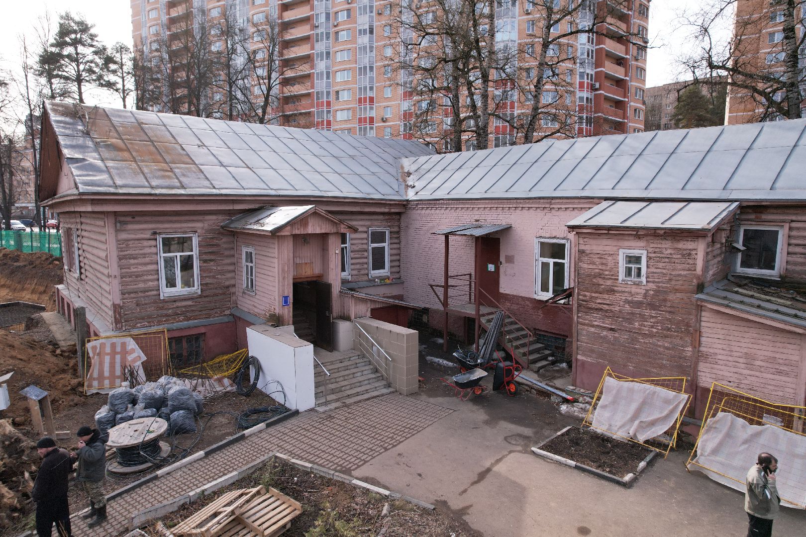 видео с коптера, красногорск, психоневрологический диспансер,