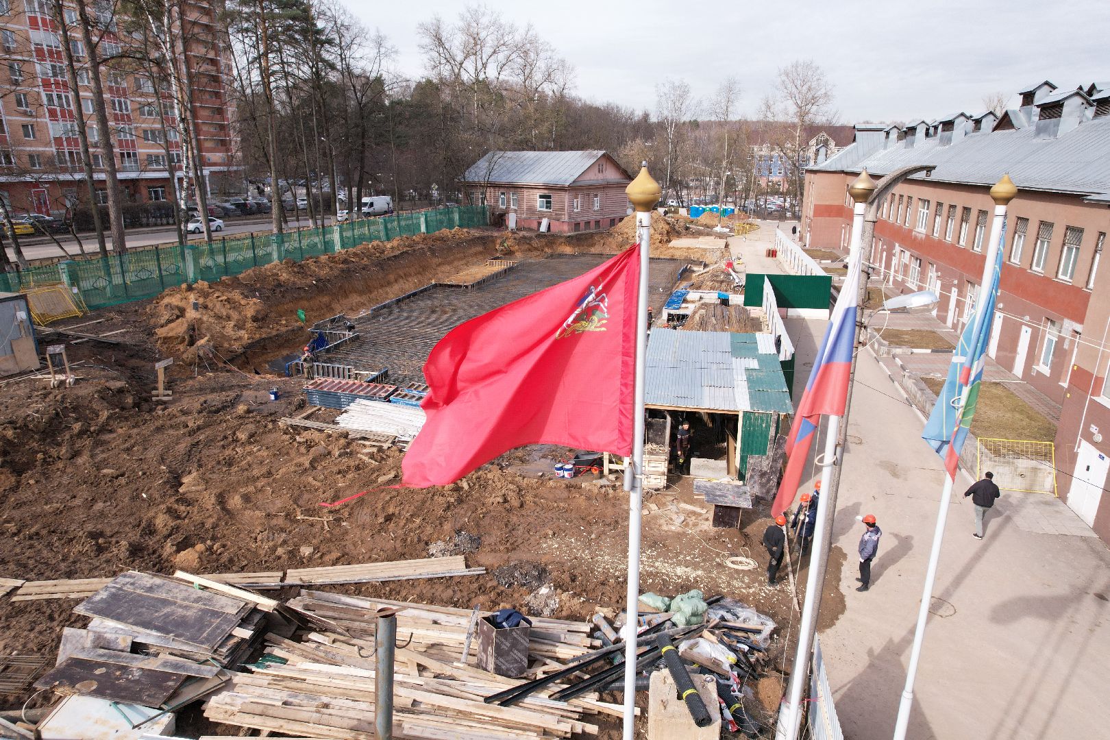 видео с коптера, красногорск, психоневрологический диспансер,