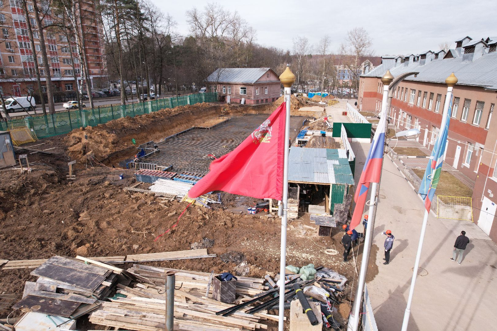 видео с коптера, красногорск, психоневрологический диспансер,