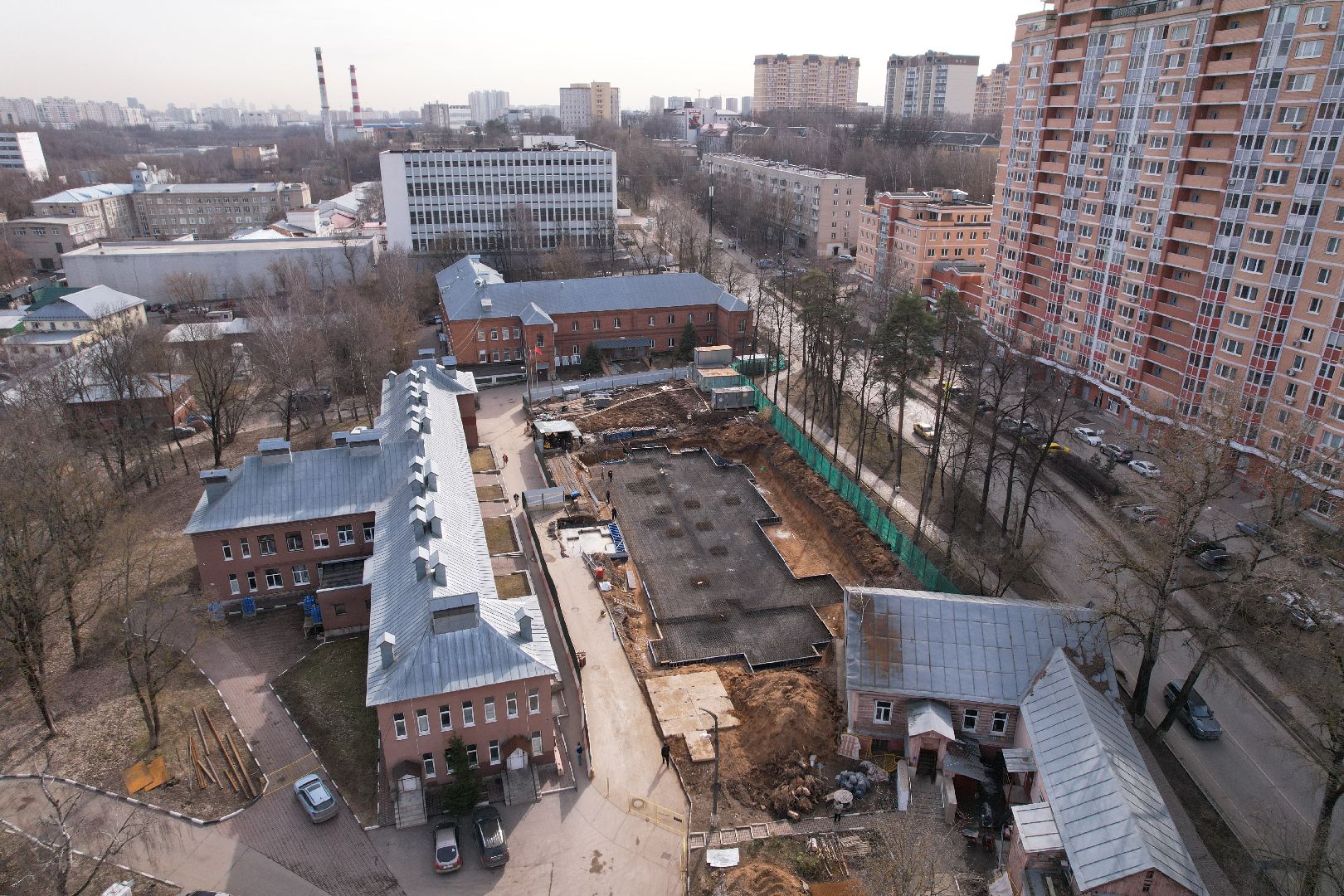 видео с коптера, красногорск, психоневрологический диспансер,