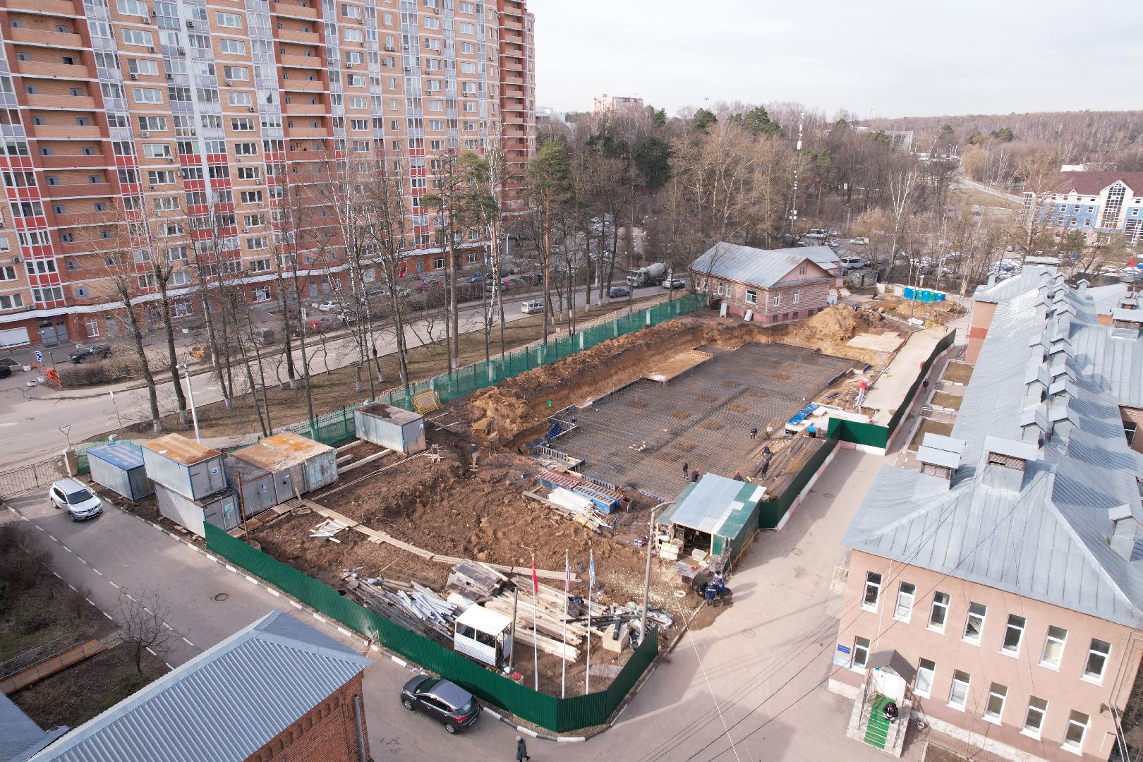 видео с коптера, красногорск, психоневрологический диспансер,