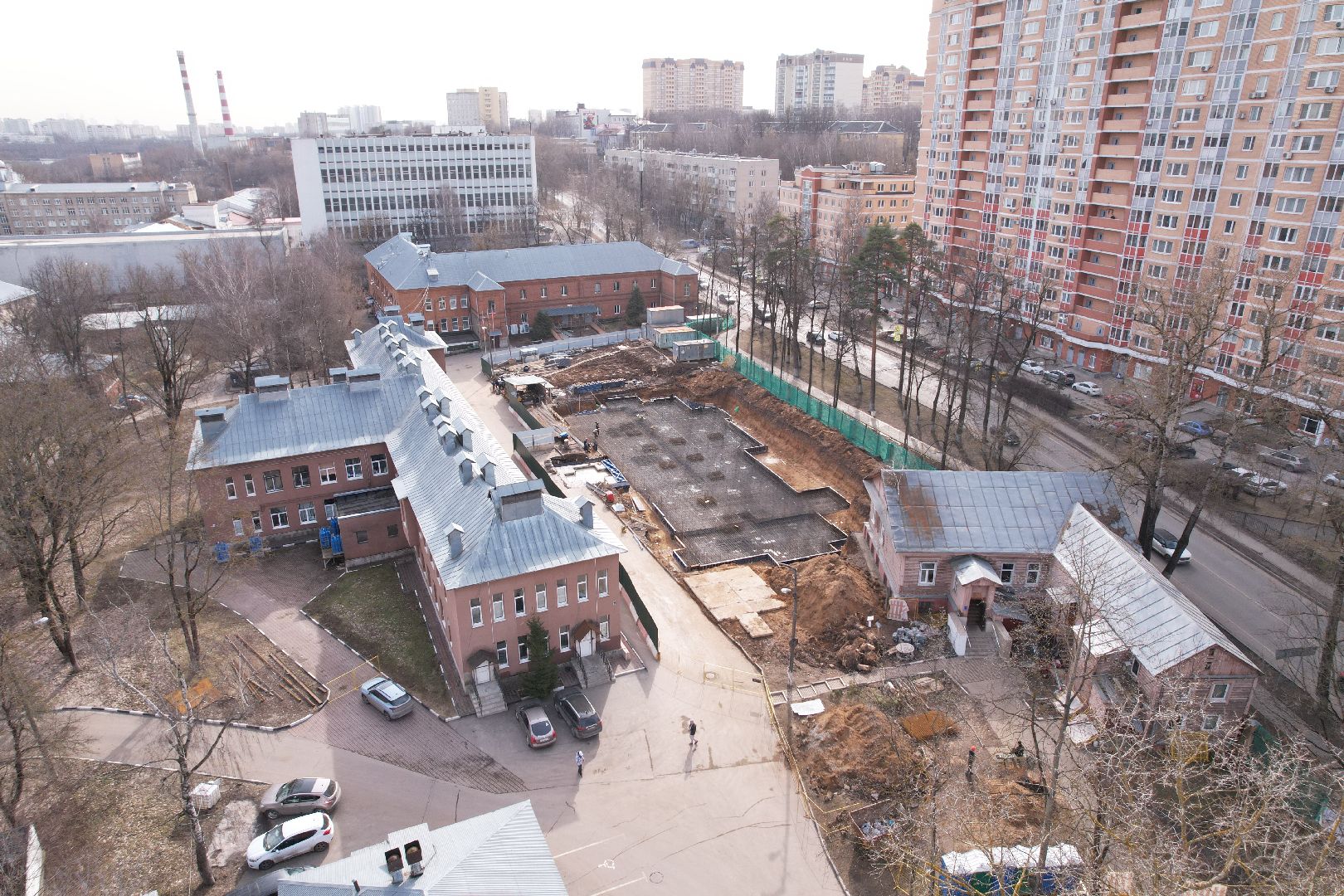 видео с коптера, красногорск, психоневрологический диспансер,