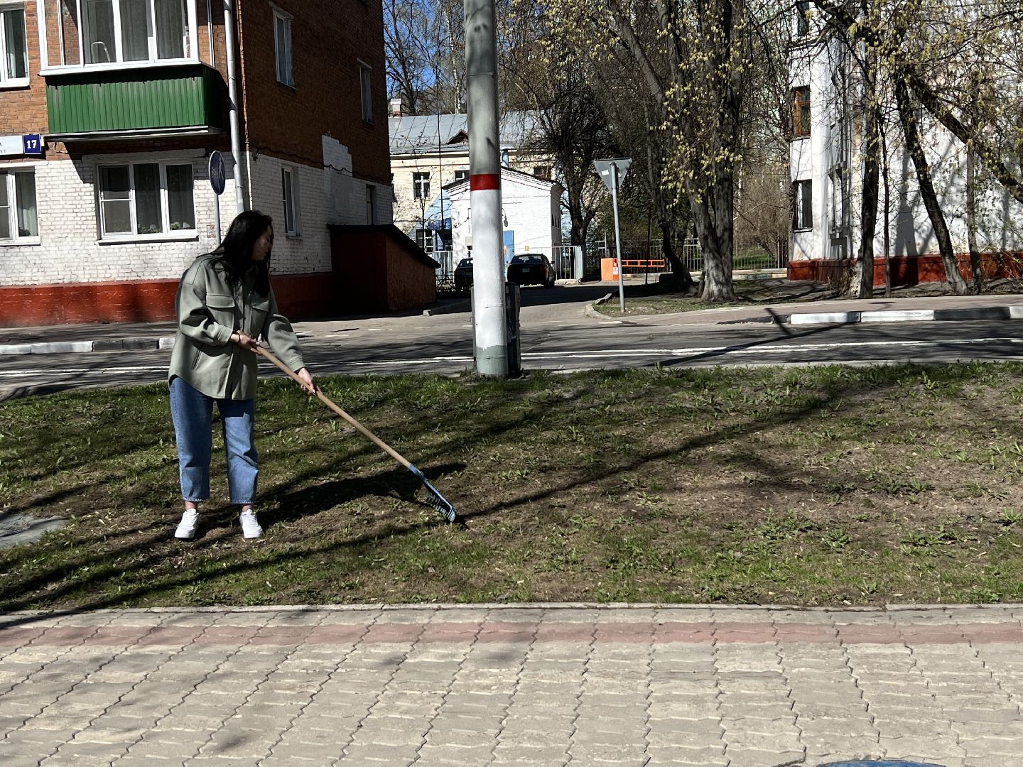 Химки, Аллея земляков-Героев, субботник, уборка