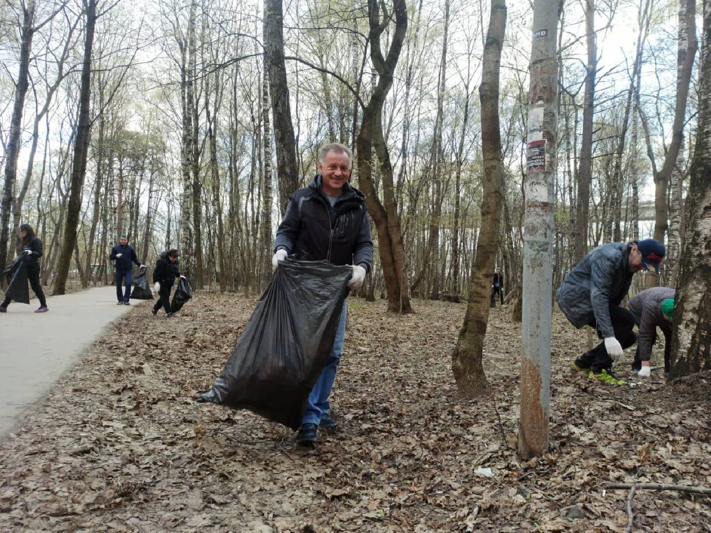 Химки, Левобережный, субботник, уборка, благоустройство