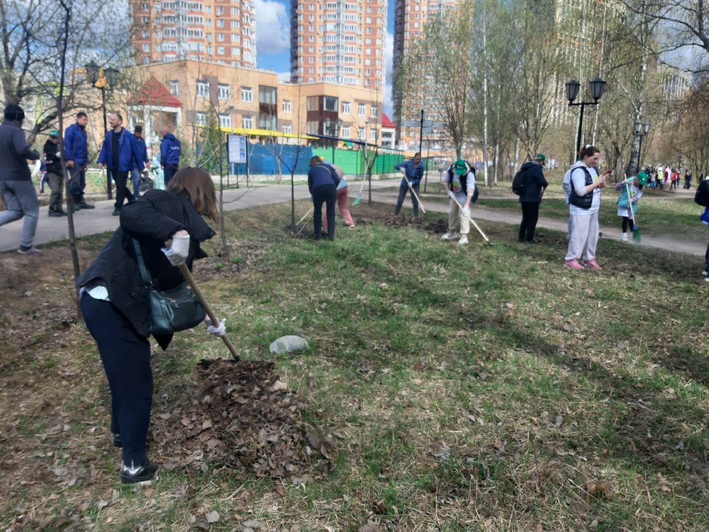 Химки, Два Берега, субботник, благоустройство, уборка