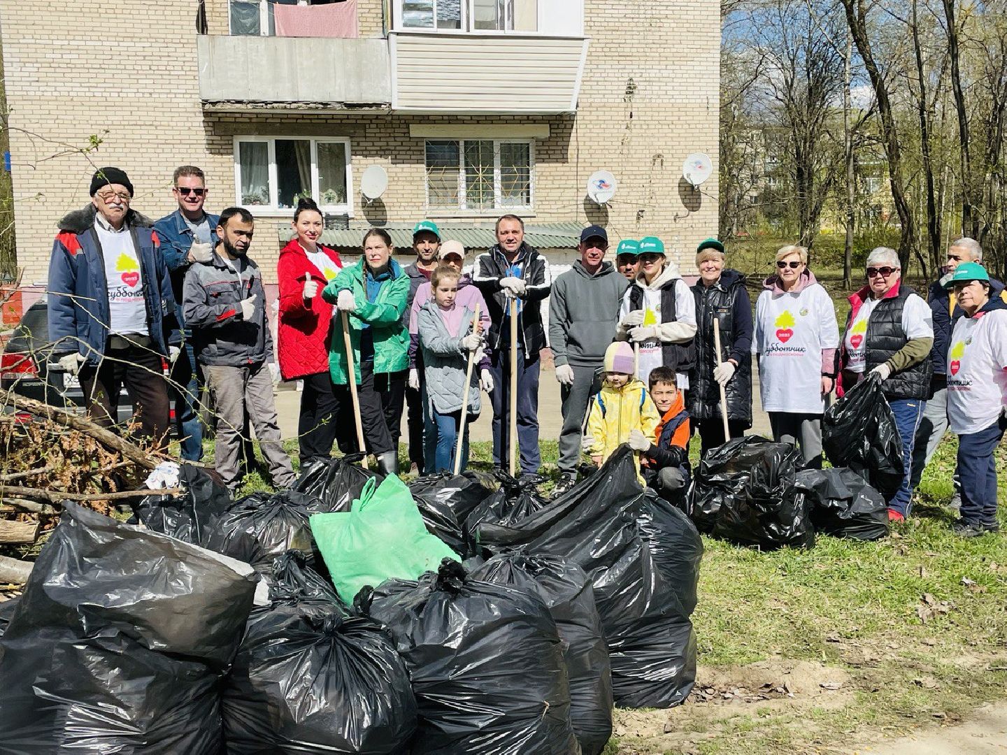 Химки, Подрезково, субботник, благоустройство, уборка