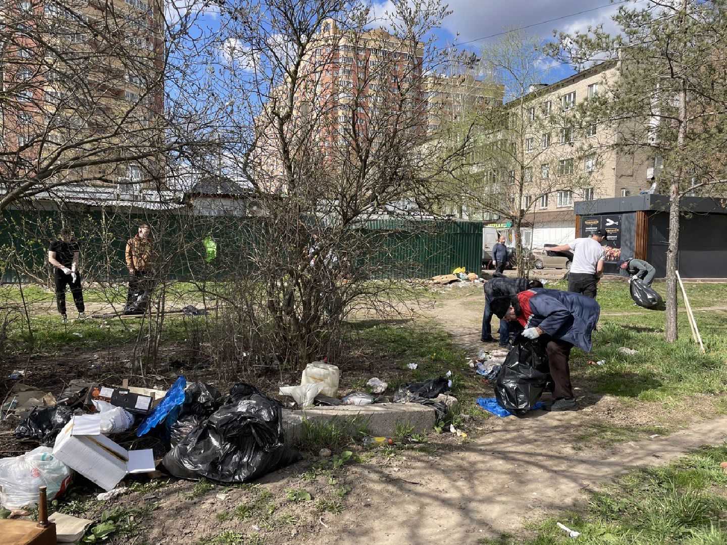 Химки, Подрезково, субботник, благоустройство, уборка