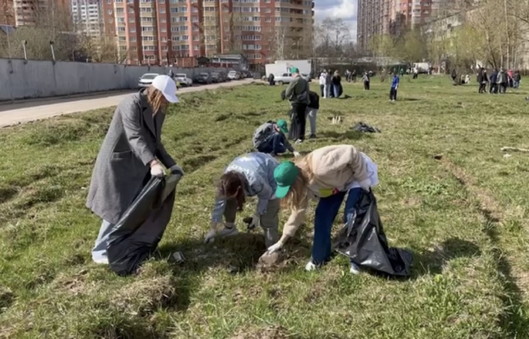 Химки, Подрезково, субботник, благоустройство, уборка